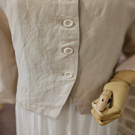 제천 벨트 린넨 자켓