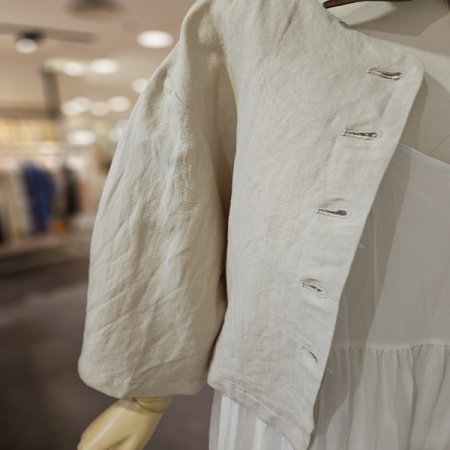 제천 벨트 린넨 자켓