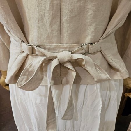 제천 벨트 린넨 자켓