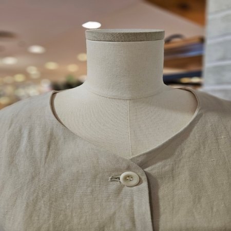 제천 벨트 린넨 자켓