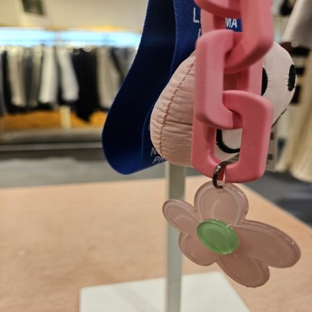 체인 스마일 쿠션 키링