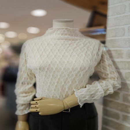 레이스 반목 티셔츠