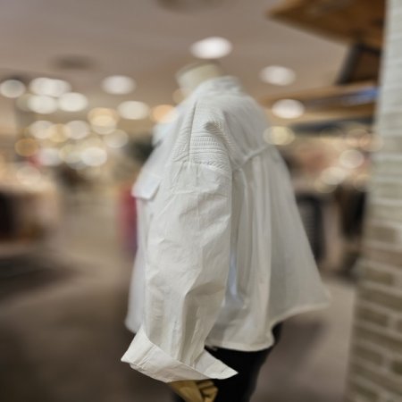 밑단 스트링 셔츠