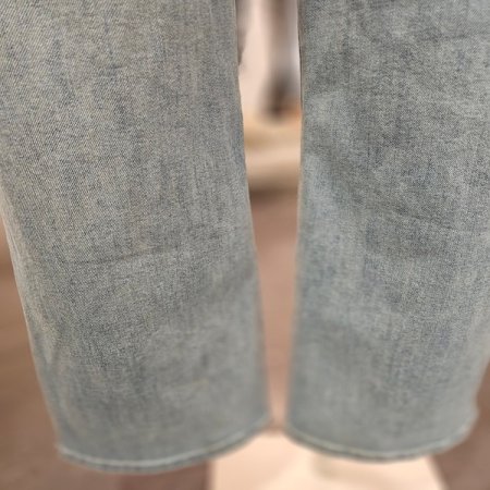 스티치 와이드 데님 팬츠