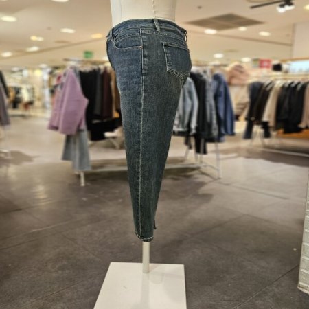 슬림핏 9부 데님 팬츠