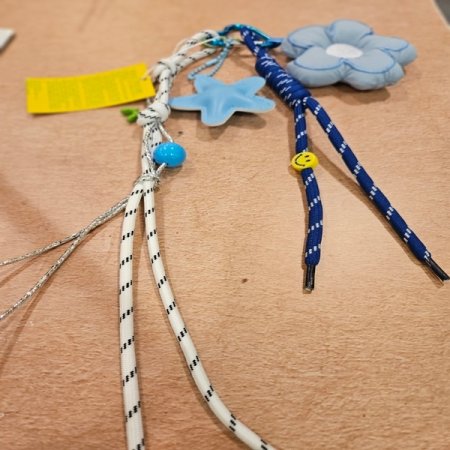 블루 플라워 키링