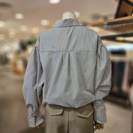 소매 비죠 스트라이프 남방