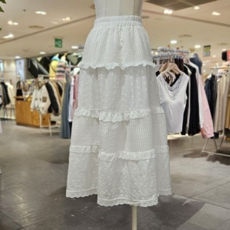 레이스 캉캉 스커트