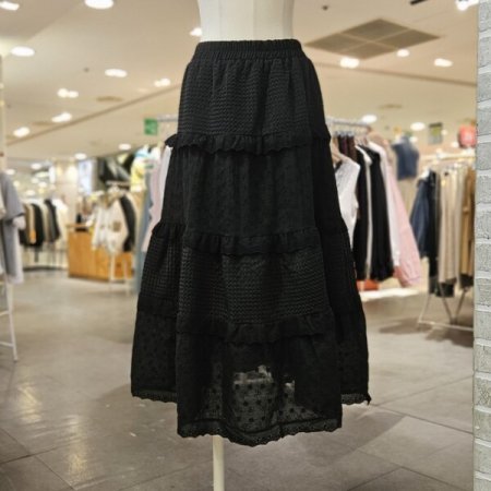 레이스 캉캉 스커트