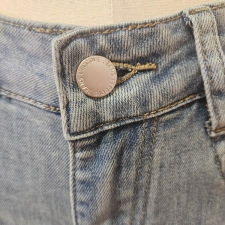 앞 절개 스트레이트핏 데님 팬츠