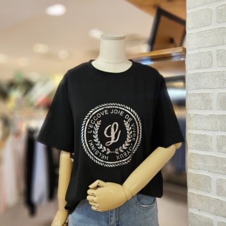 실버 나염 반팔 티셔츠