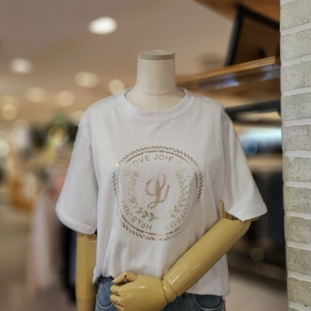 실버 나염 반팔 티셔츠