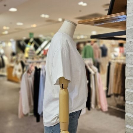 강아지 자수 반팔 티셔츠