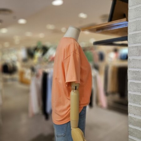 강아지 자수 반팔 티셔츠