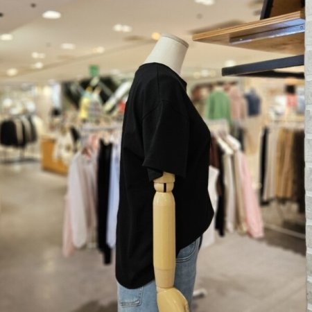 강아지 자수 반팔 티셔츠