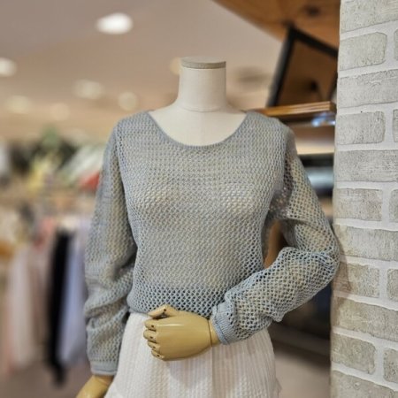 믹스 크로쉐 니트