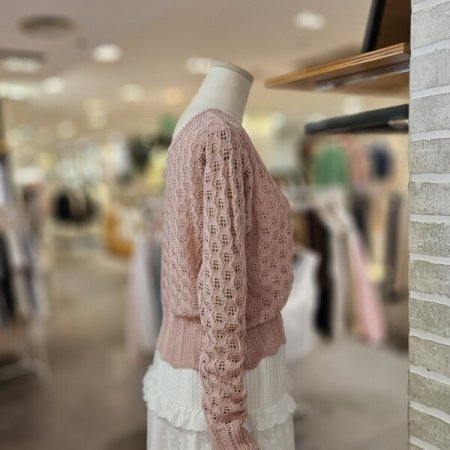 멀티 크로쉐 풀 오버 니트