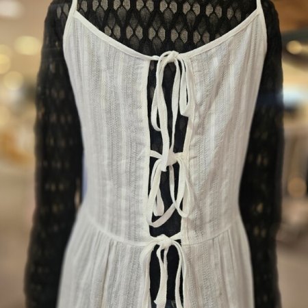 레이어드 리본 원피스