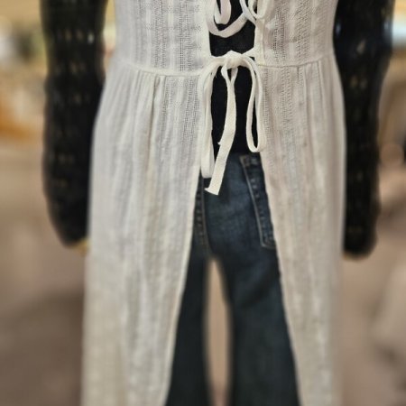 레이어드 리본 원피스