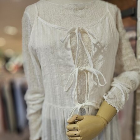 레이어드 리본 원피스