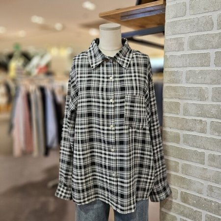 썸머 체크 셋업 남방