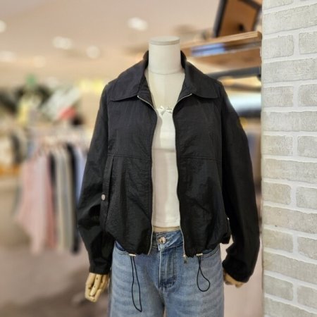 카라 집업 점퍼