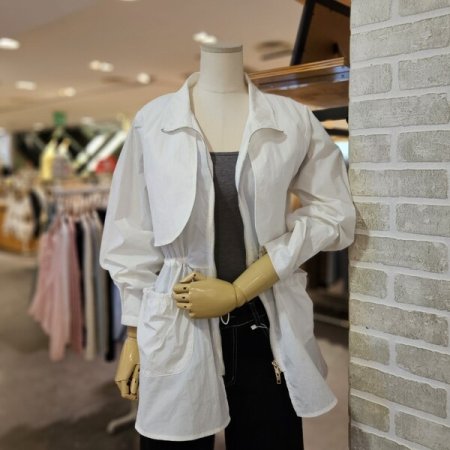 허리 스트링 바람막이 점퍼