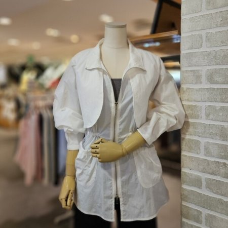 허리 스트링 바람막이 점퍼