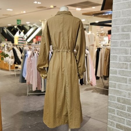 반 집업 스트링 원피스