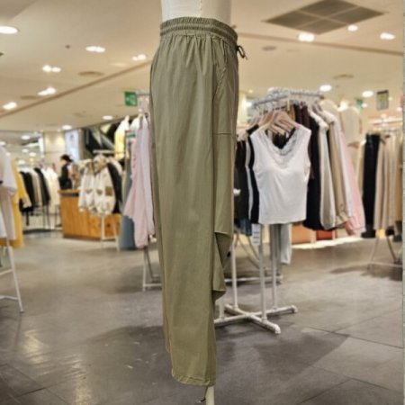 무릎 터크 카고 팬츠