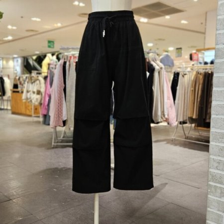 무릎 터크 카고 팬츠