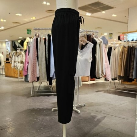 무릎 터크 카고 팬츠