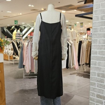 레이어드 시스루 원피스