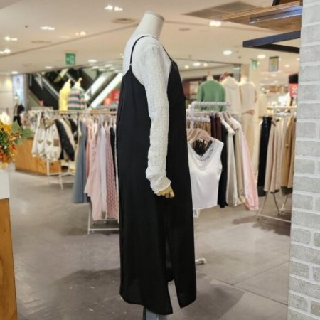 레이어드 시스루 원피스