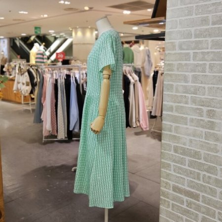 스퀘어 시스루 원피스