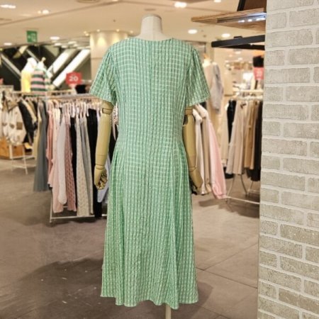 스퀘어 시스루 원피스