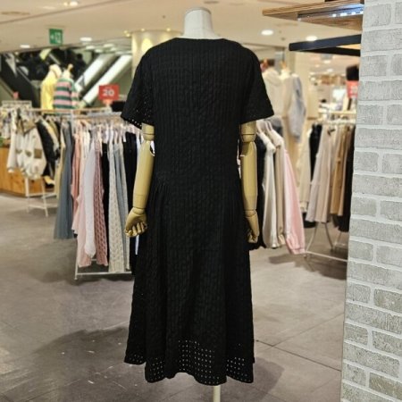 스퀘어 시스루 원피스