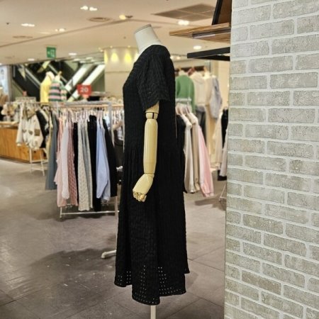 스퀘어 시스루 원피스