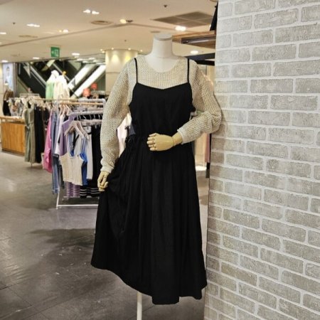 플리츠 레이어드 원피스