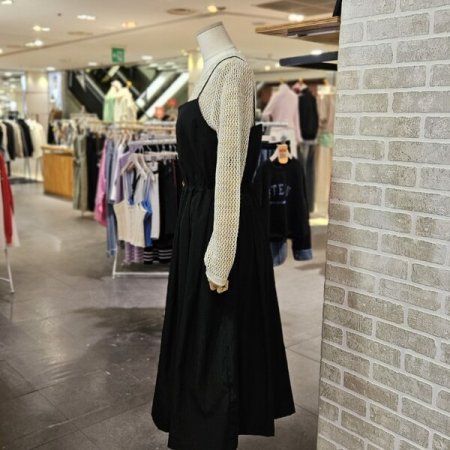 플리츠 레이어드 원피스