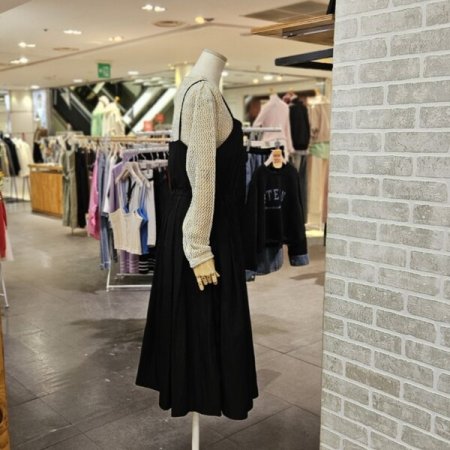 플리츠 레이어드 원피스