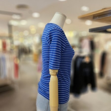 스트라이프 쫀쫀 티셔츠