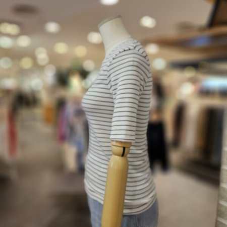 스트라이프 쫀쫀 티셔츠