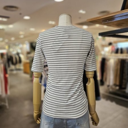 스트라이프 쫀쫀 티셔츠