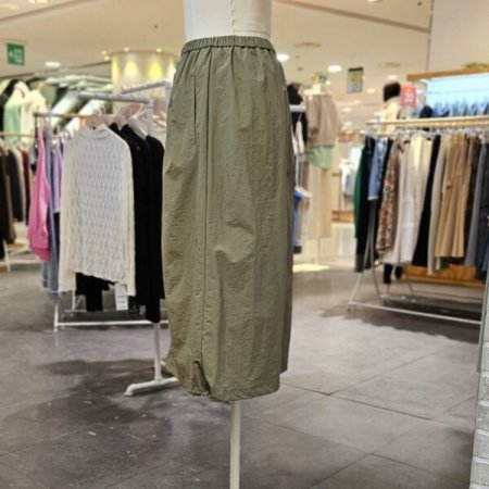 스트링 롱 스커트