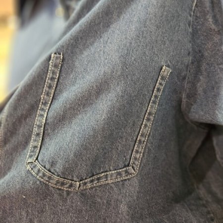 데님 크롭 남방