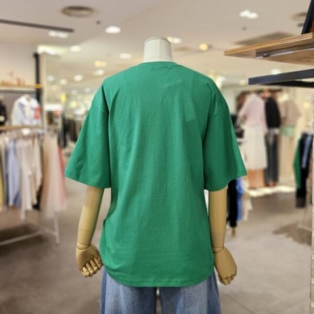 크랙 나염 루즈핏 티셔츠