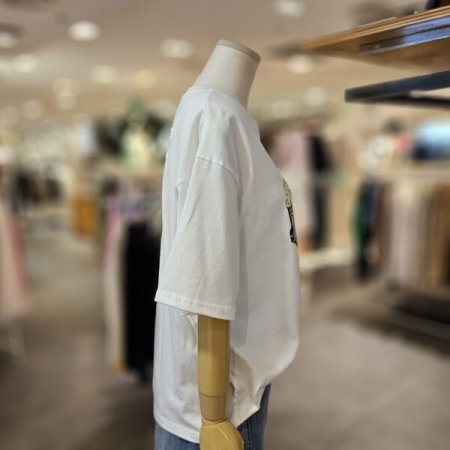 크랙 나염 루즈핏 티셔츠