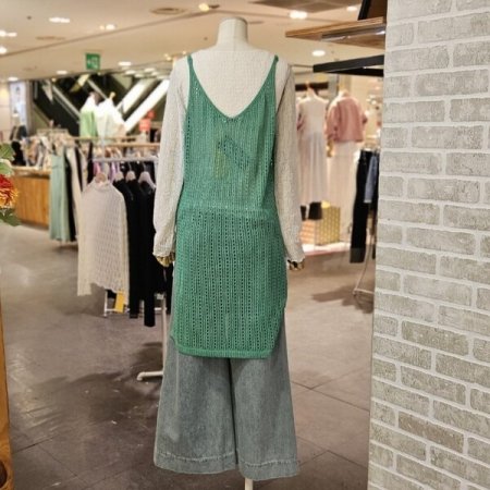 니트 레이어드 원피스