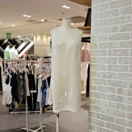 니트 레이어드 원피스